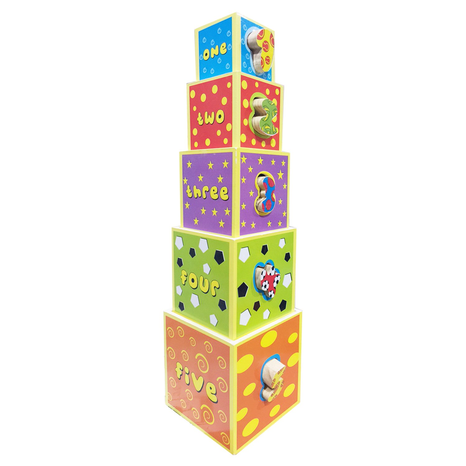 Young Mindz Wooden Stacking Tower Blocks Keywest Internationale Sales Corp.