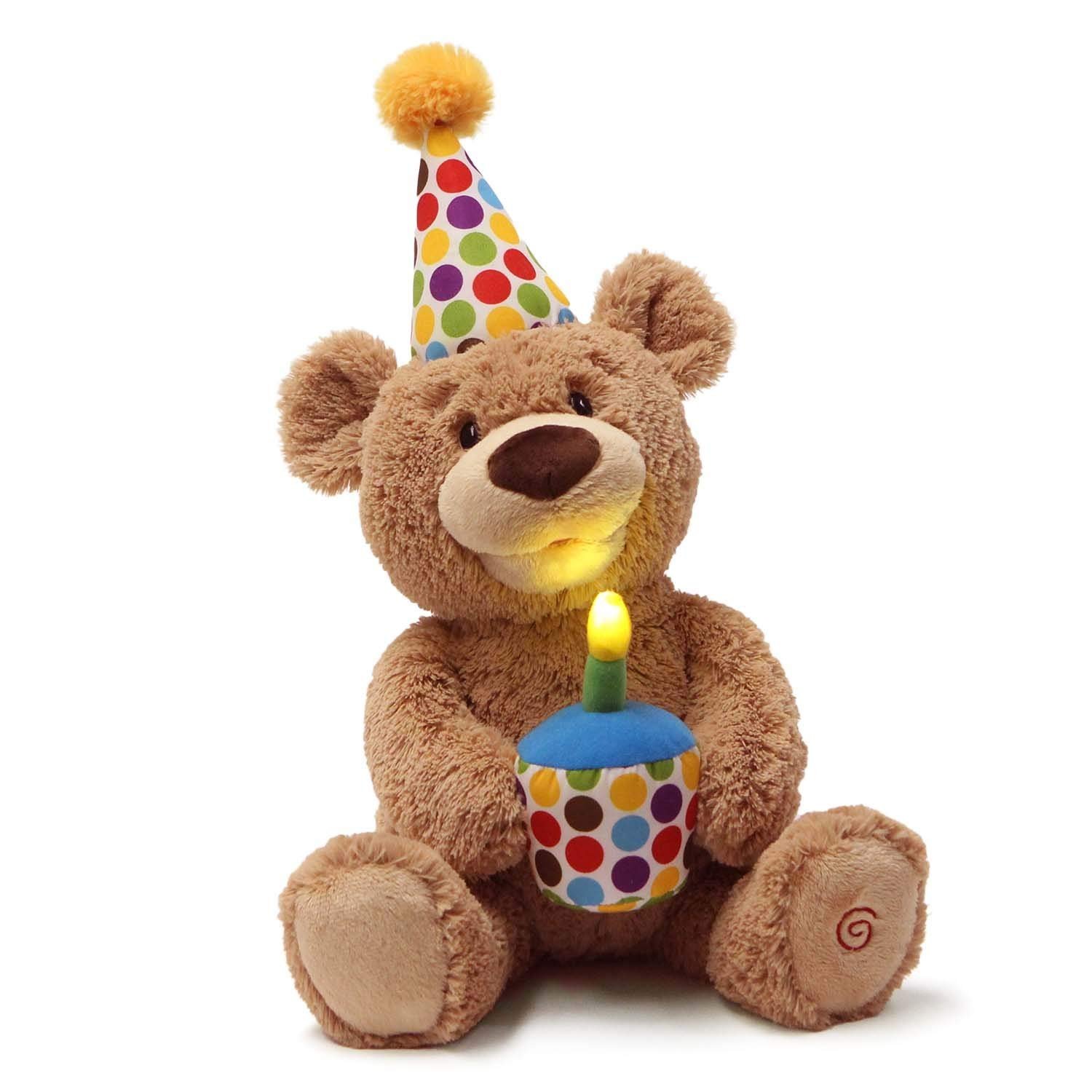 Gund Animated Happy Birthday Teddy Bear Stuffed Animal Plush, 10 - Keywest  Internationale Sales Corp.