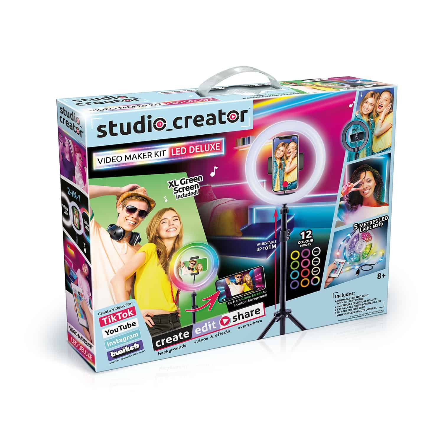 Canal Toys Studio Creator 2in1 with Dual Function Influencer Video Maker Kit Keywest